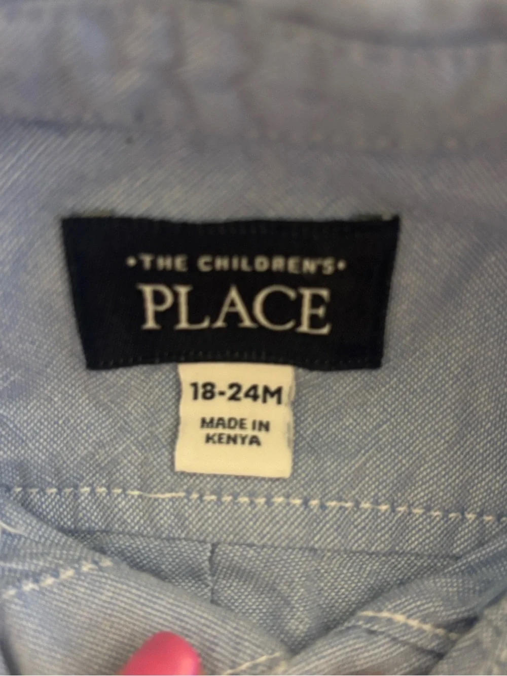 The Children's Place Light Blue Short-Sleeve Button-Down Shirt